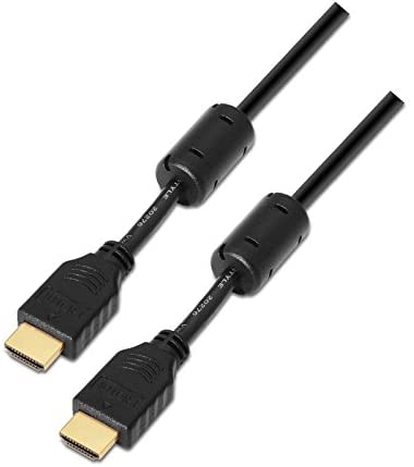 Nanocable Cable HDMI V1.4 de 10m Negro con Ferrita y Oro 24K Nanocable Cable HDMI V1.4 de 10m Negro con Ferrita y Oro 24K